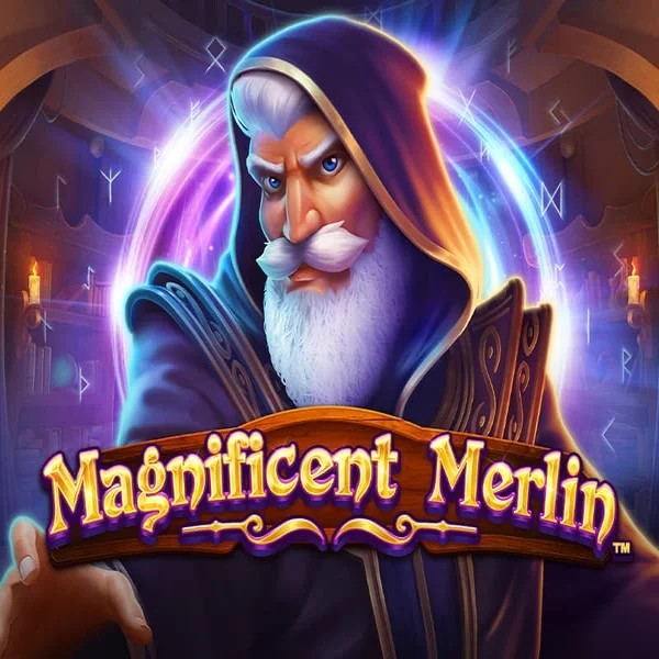 Magnificent Merlin logo by Greentube at Slotrize Casino